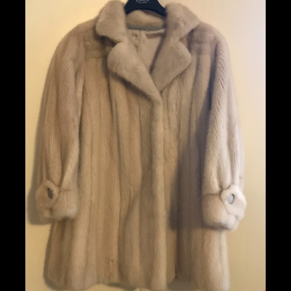 Champagne Genuine Mink Coat Full Length